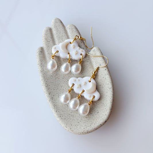 PEARL CLOUD EARRINGS