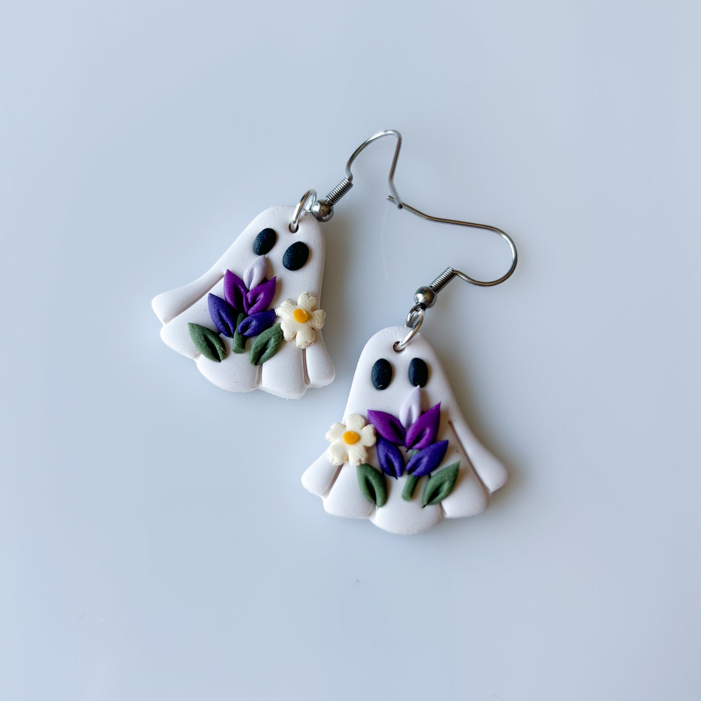 LAVENDER GHOST EARRINGS