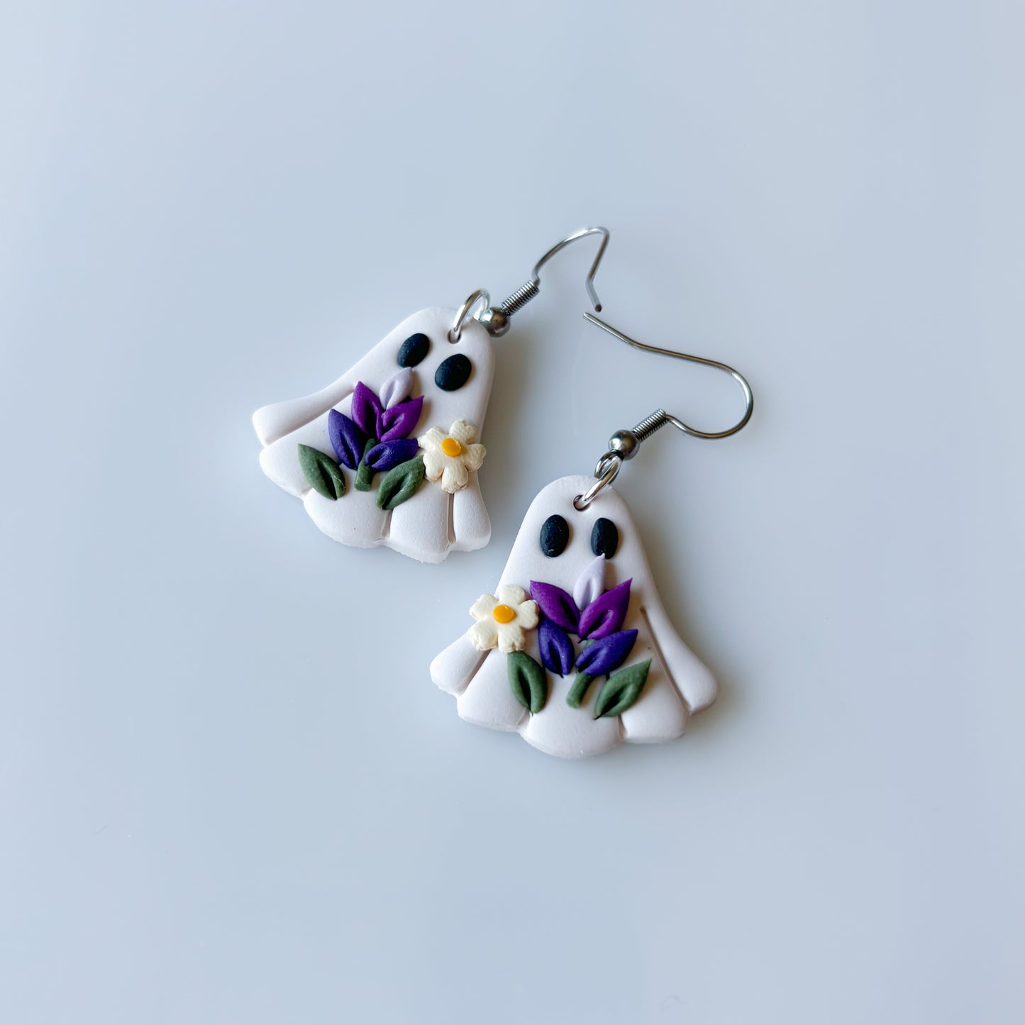 LAVENDER GHOST EARRINGS