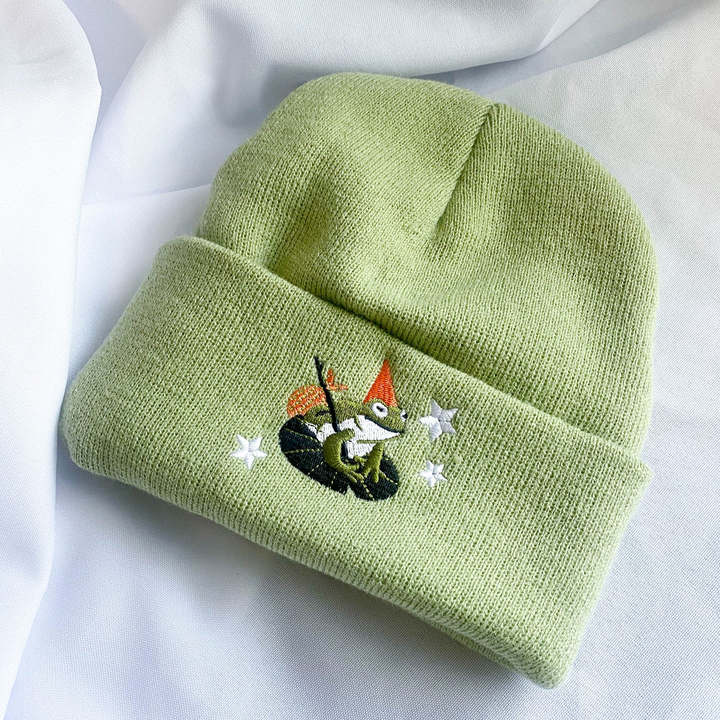 GREEN MAGIC FROG BEANIE