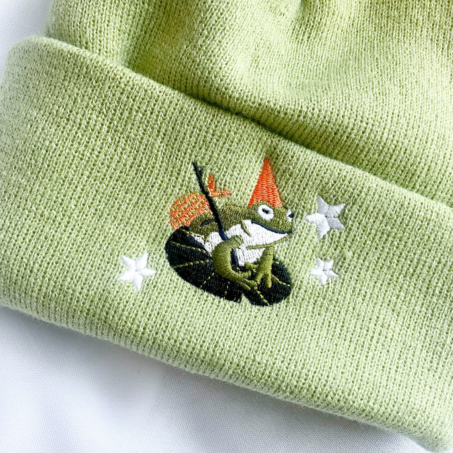 GREEN MAGIC FROG BEANIE