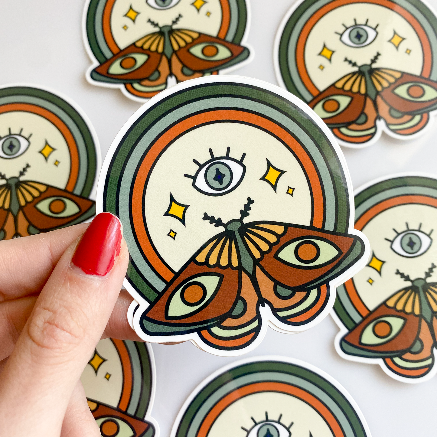 'MOTH + EYE' STICKER